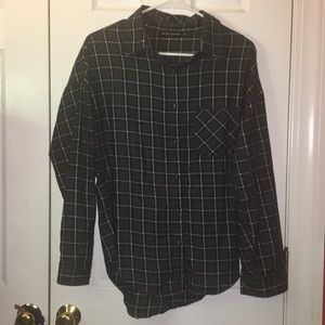 Oversized grey and black flannel